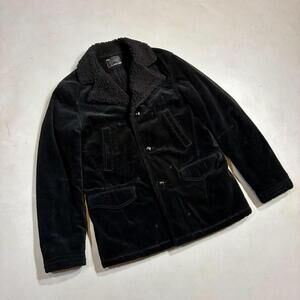 Number Nine Corduroy Sherpa Jacket Mens Sz S Black Japanese